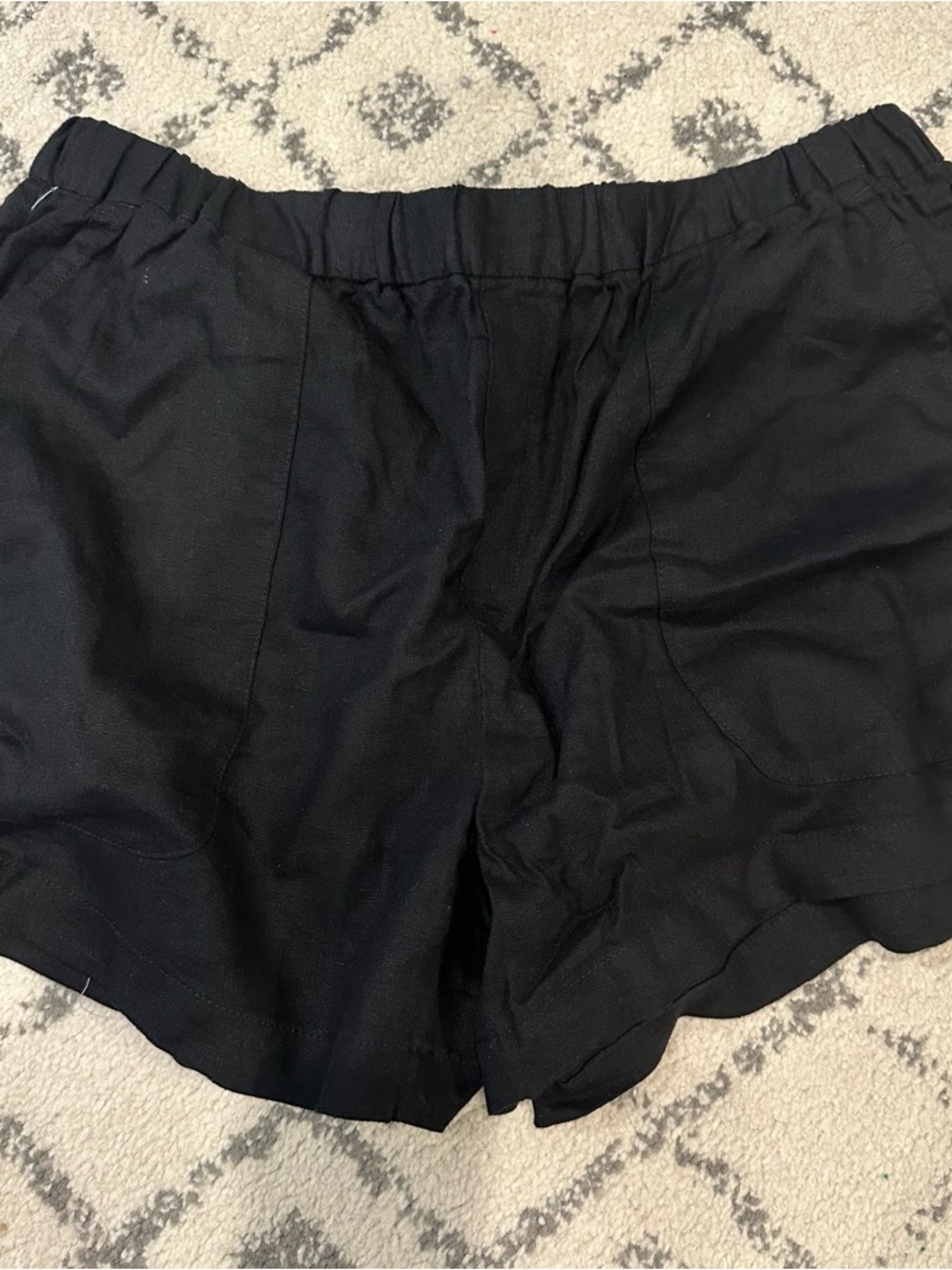 Banana Republic Factory Women’s Black Linen Blend Waist Casual Shorts. Sz. Med.